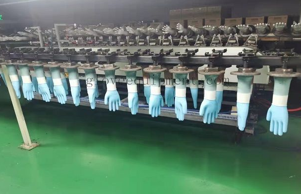 nitrile gloves line