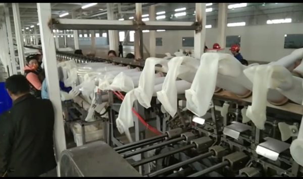 rubber glove production line