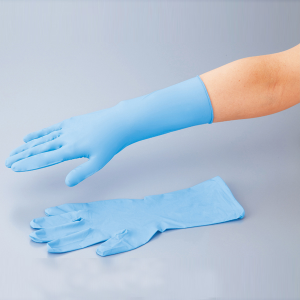 nitrile glove blue